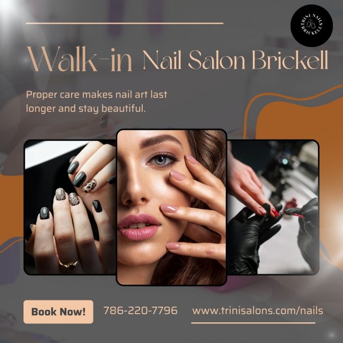 Walk in Nail Salon Brickell, Miami, at Trini Nails Brickell