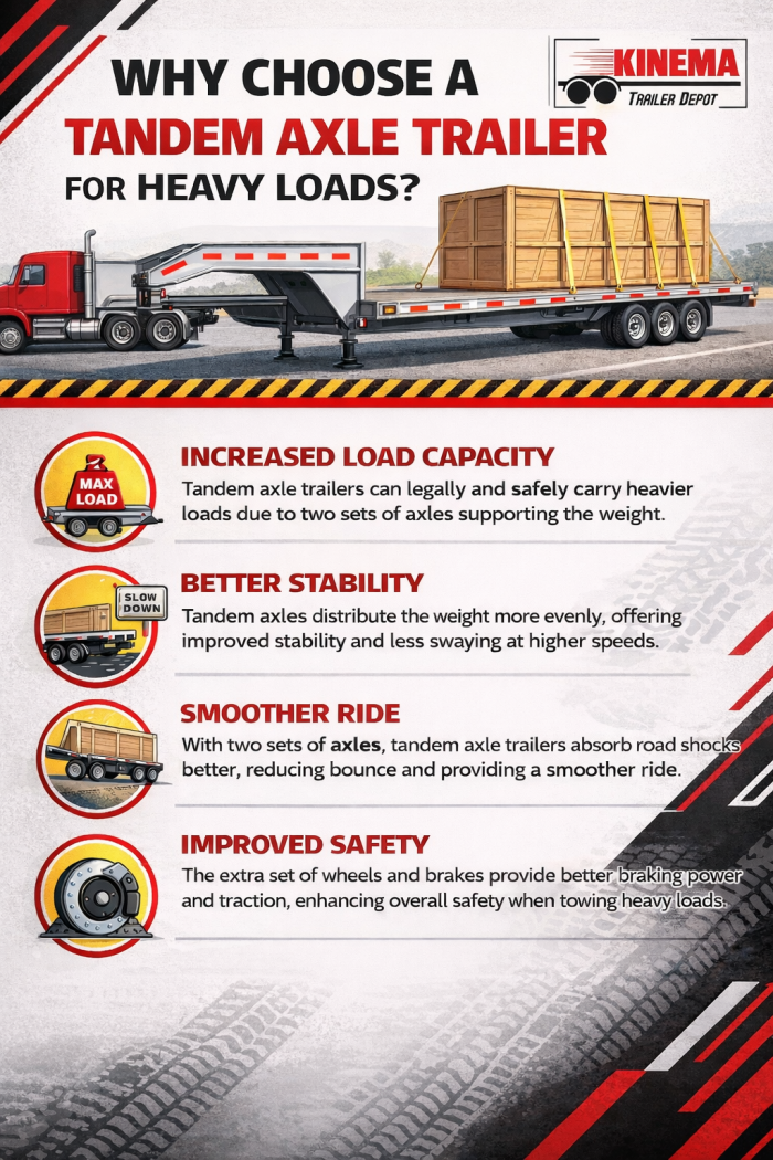 Why Choose a Tandem Axle Trailer for Heavy Loads