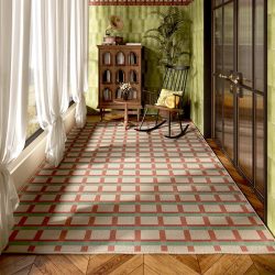 Checkered Patio Rug
