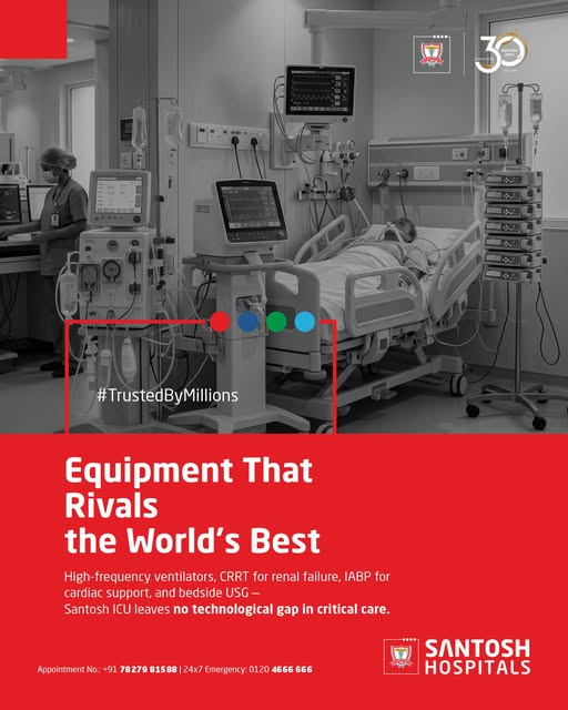 Advanced ICU Technology at Santosh Hospitals