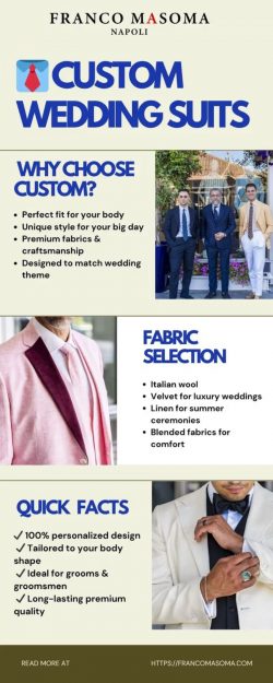 Elegant Custom Wedding Suits Tailored for Your Big Day | Napoli