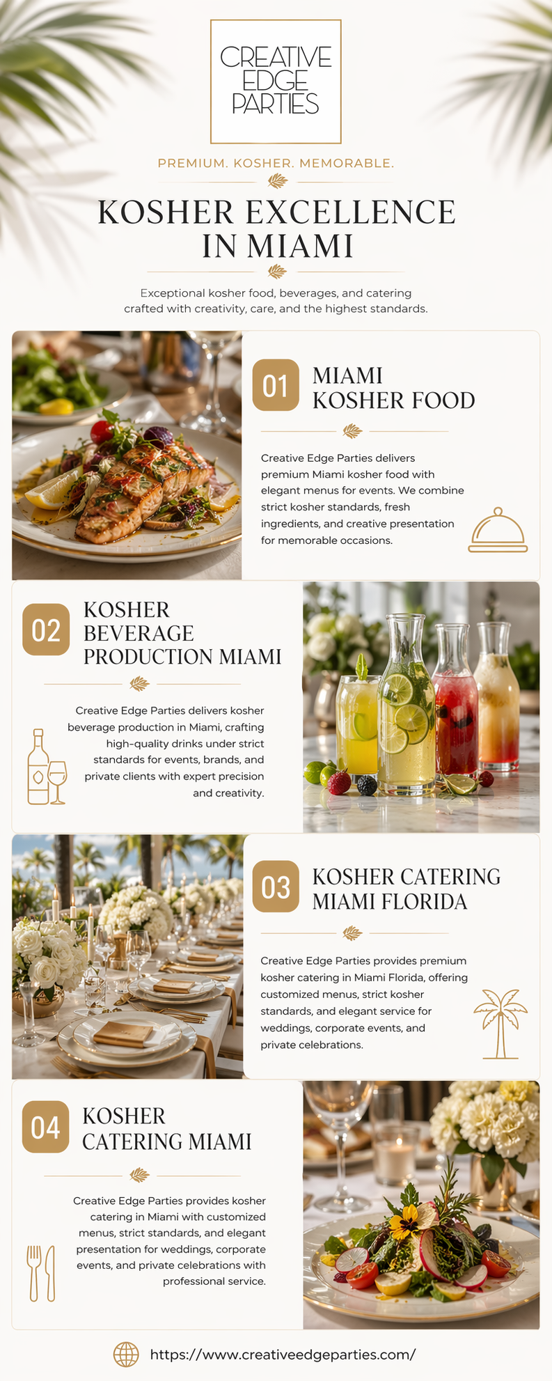Kosher Beverage Production in Miami | Creative Edge Parties