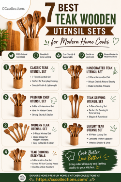 7 Best Teak Wooden Utensil Sets for Modern Home Cooks