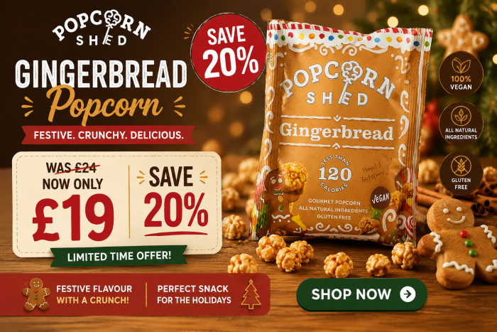 Popcorn Shed Gingerbread Popcorn – Save 20% Today