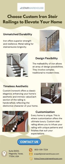 Choose Custom Iron Stair Railings to Elevate Your Home