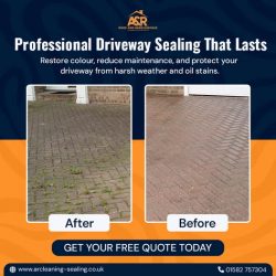 Tired of your driveway looking dull, stained, or weathered?