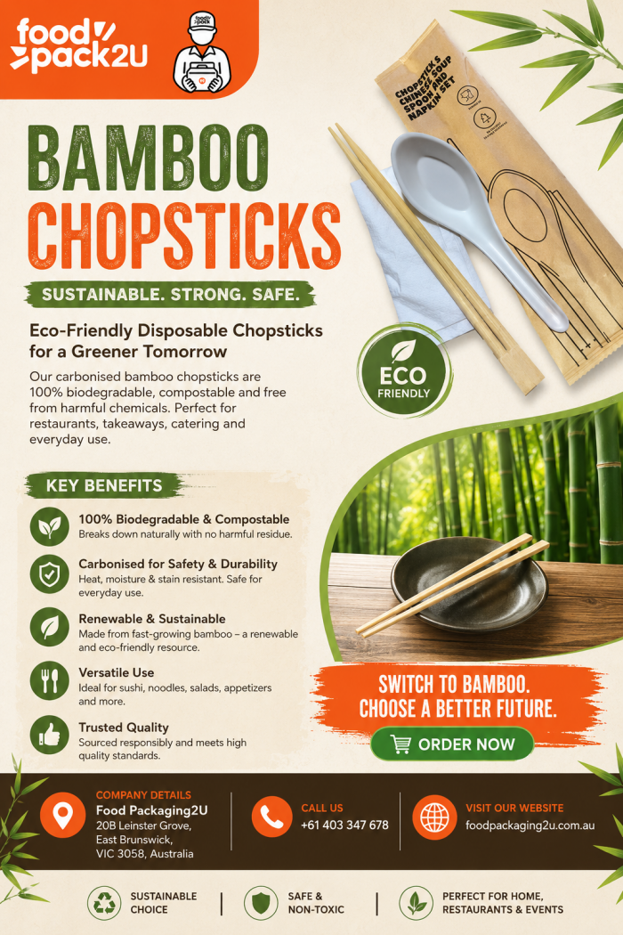 Eco-Friendly Bamboo Chopsticks for Restaurants & Takeaway