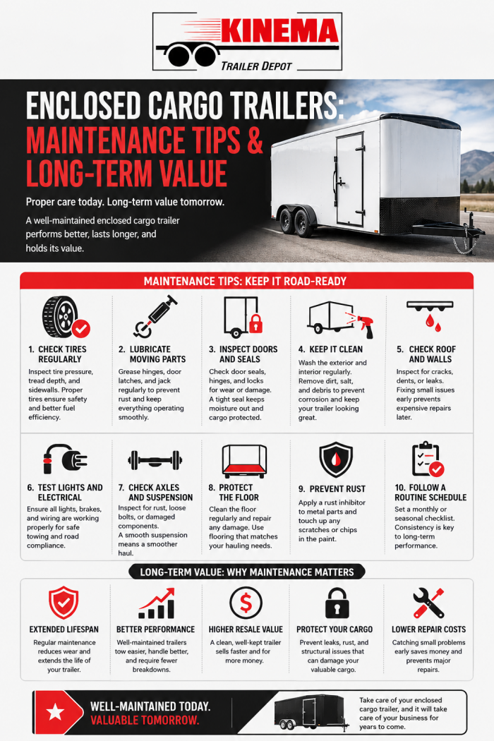 Enclosed Cargo Trailers Maintenance Tips & Long-Term Value