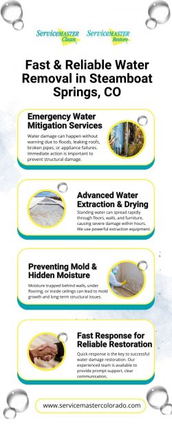 Fast & Reliable Water Removal in Steamboat Springs, CO