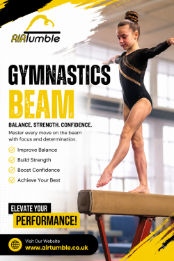 AirTumble Gymnastics Beam for Balance & Strength