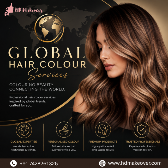 Global Hair Colour Services – Vibrant, Stylish & Long-Lasting Hair Transformation