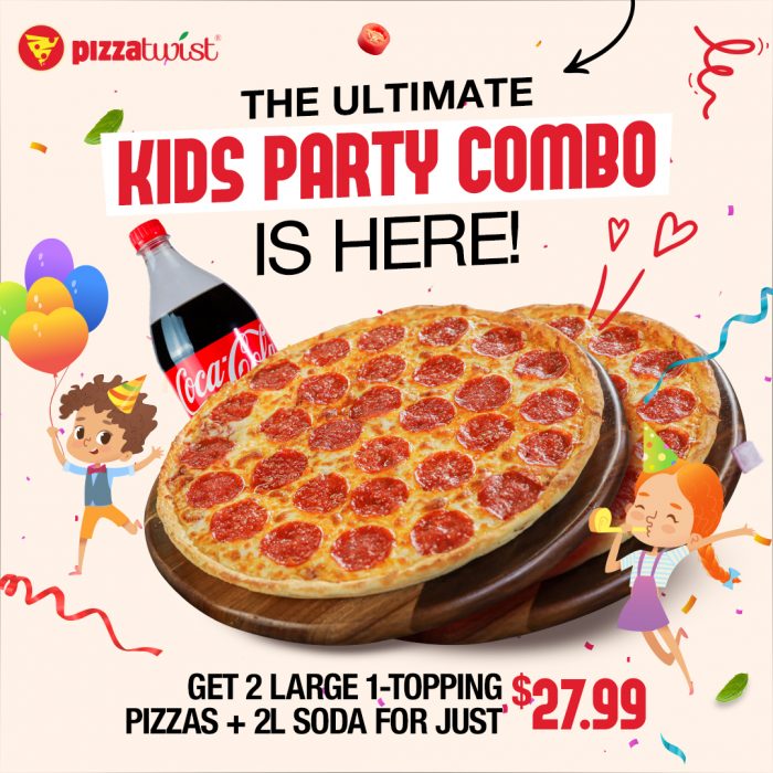 Pizza Twist | Kids Celebration Combo with Halal Vegan Pizza in Northridge 🍕