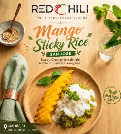Best Mango Sticky Rice in San Jose – Red Chili Thai & Vietnamese