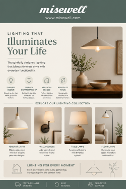 Minimalist Lighting Collection for Modern Living | Mise Well