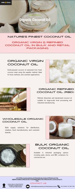 Pure Tropical Nutrition with Organic Coconut Oil for Food & Cosmetics