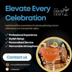Professional Bartender Services for Elegant Private Celebrations