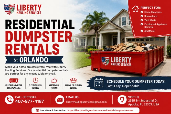 Fast and Convenient Residential Dumpster Rentals Orlando