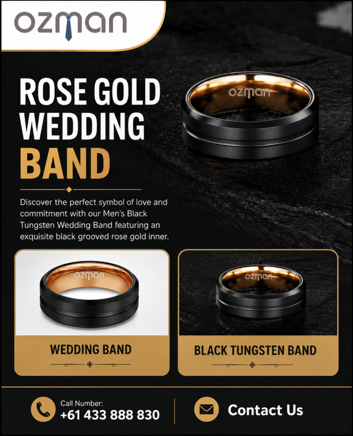 Rose Gold Wedding Band Styles by Ozman Trends Today
