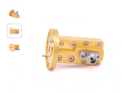 WR-19 to 1.85mm Female Right Angle Waveguide to Coax Adapter 39.2-59.6GHz Canada | Flexi RF Inc