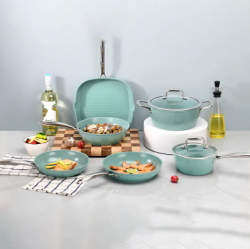GL-FY110 10PCS Colli Forged Aluminum Cookware Sets