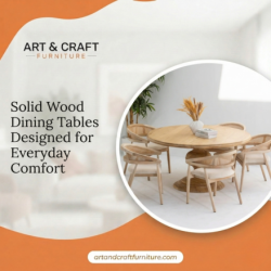 Solid Wood Dining Tables Designed for Everyday Comfort