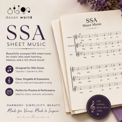 SSA Sheet Music – Sacred Choral Arrangements for Treble Choirs | Dozan World