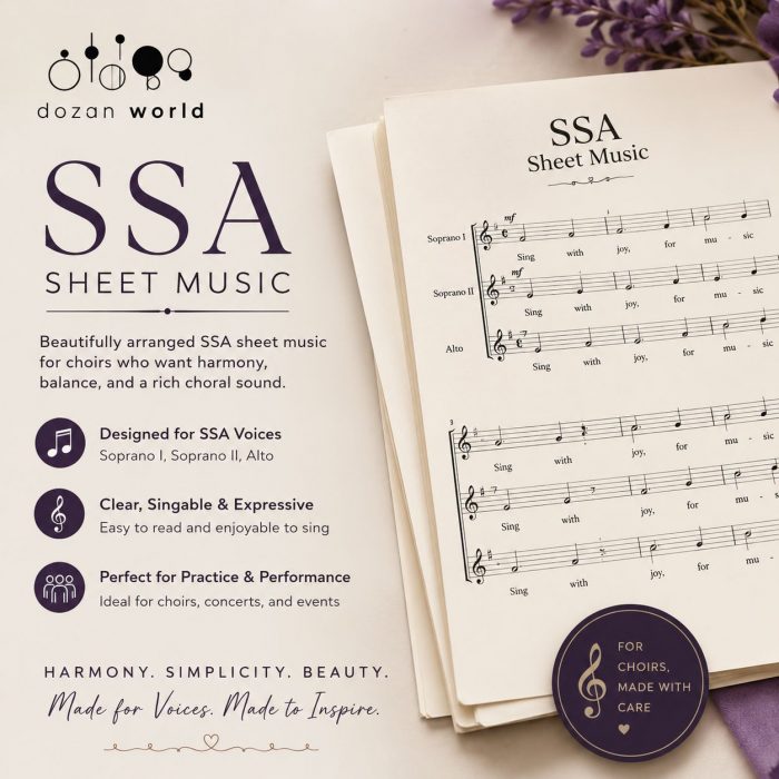 SSA Sheet Music – Sacred Choral Arrangements for Treble Choirs | Dozan World