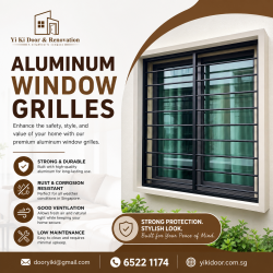 Stylish Aluminum Window Grilles with Modern Designs