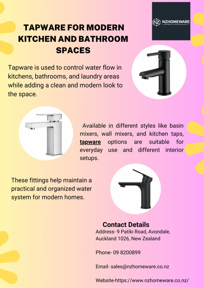 Tapware for Modern Kitchen and Bathroom Spaces
