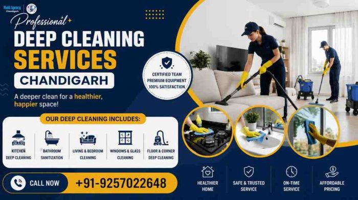 Apply for deep cleaning services chandigarh