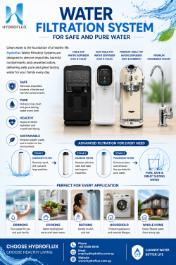 Water Filtration System for Safe and Pure Water
