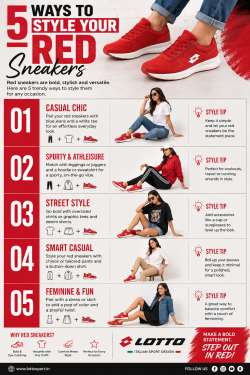 5 ways to style your red sneakers