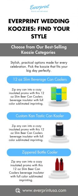 Custom Wedding Koozies | Personalized Can Coolers for Events