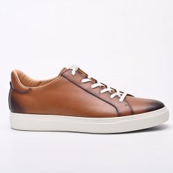 Men’s Premium Burnished Leather Casual Sneakers(M612-91)