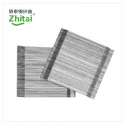 Glued Hooked End Steel Fiber For Tunnel ZT65-35CH