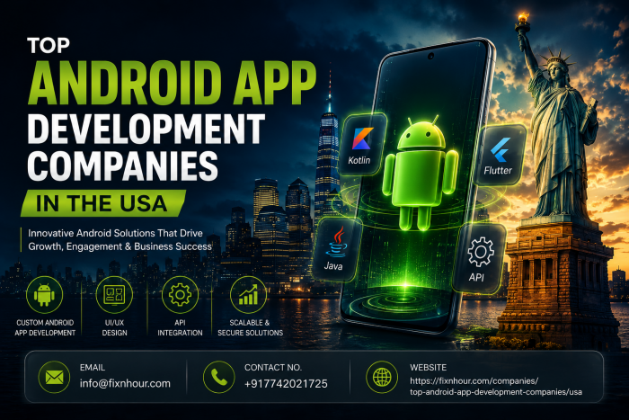 Top Android App Development Companies in the USA | Hire Expert Mobile App Developers