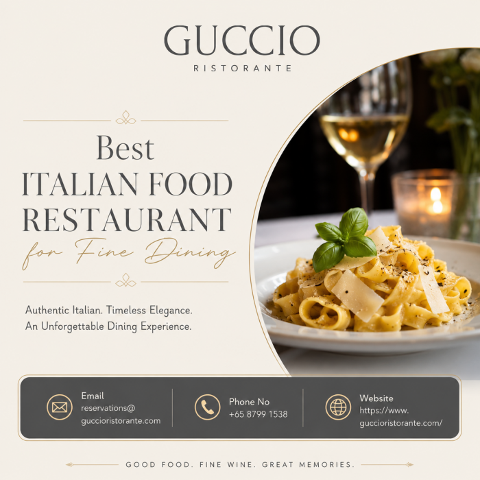 Best Italian Food Restaurant for Fine Dining