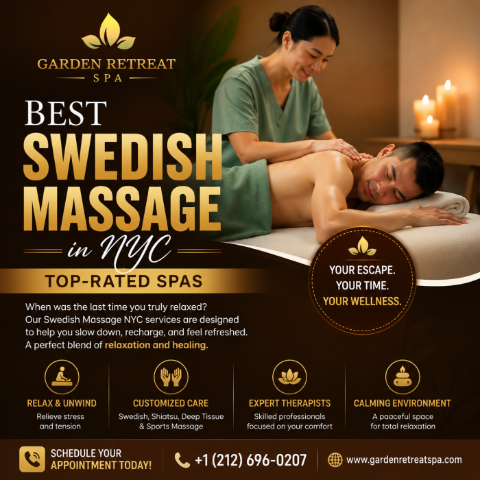 Best Swedish Massage in NYC: Top-Rated Spas