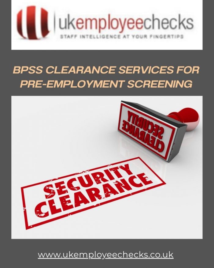 BPSS Clearance Services for Pre-Employment Screening