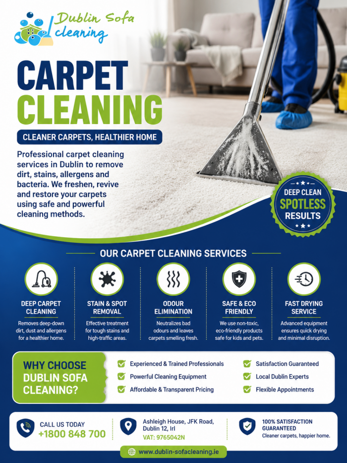 Deep Carpet Cleaning Services in Dublin