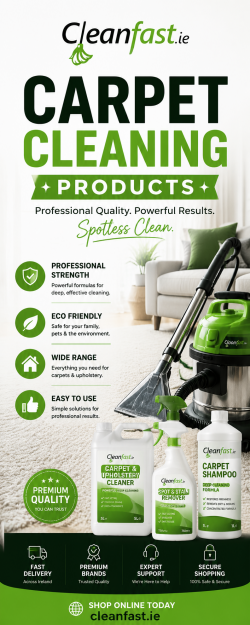 Carpet Cleaning Products for Professional and Home Use | Cleanfast.ie