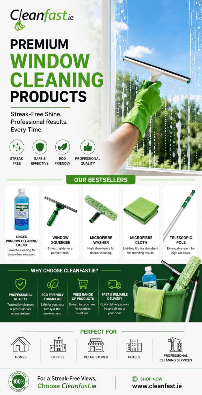 Window Cleaning Products for a Streak-Free Shine | Cleanfast.ie