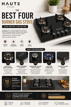 Best Four Burner Gas Stove for Modern Kitchens | Haute Kitchen