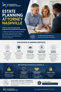 Estate Planning Attorney Nashville – Trusted Legal Guidance for Your Future