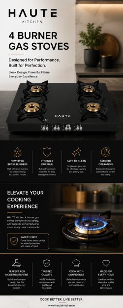 4 Burner Gas Stoves for Easy and Efficient Cooking | Haute Kitchen