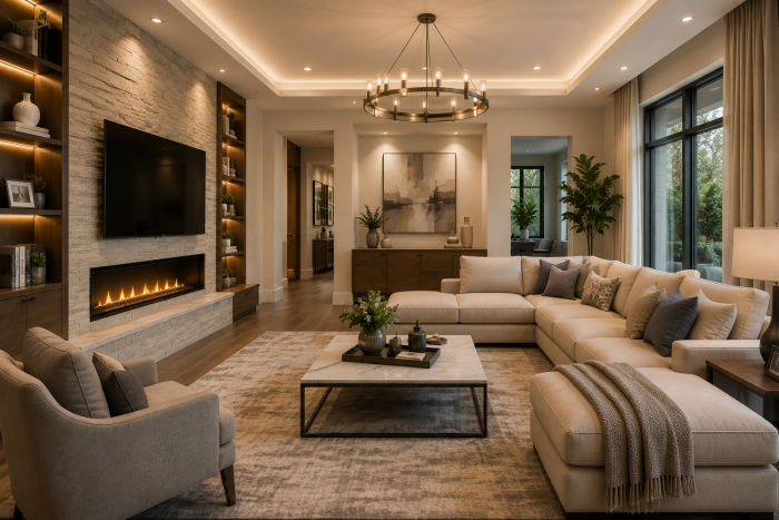 Living Room Remodel by Aziz Construction