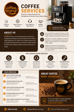 Coffee Machine Rental Wellington – Affordable & Reliable Coffee