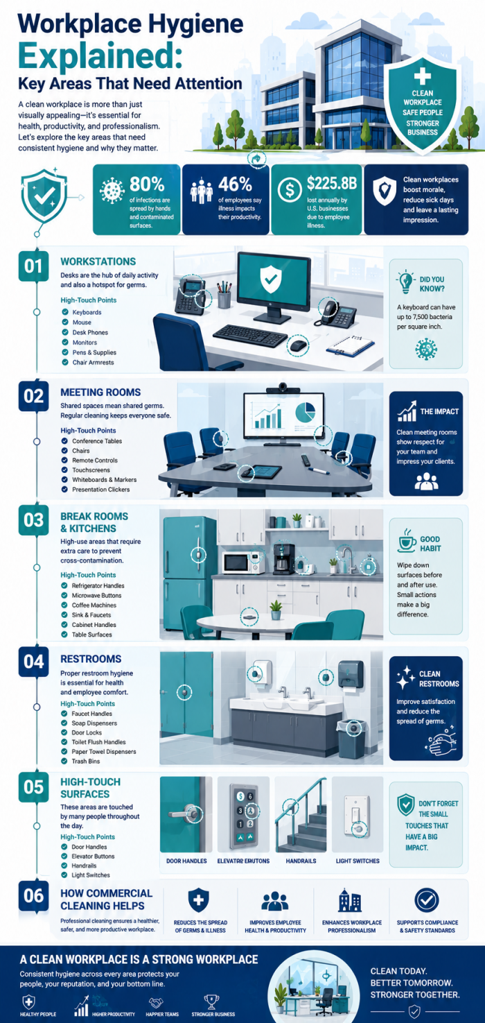 Workplace Hygiene Explained: Key Areas That Need Attention