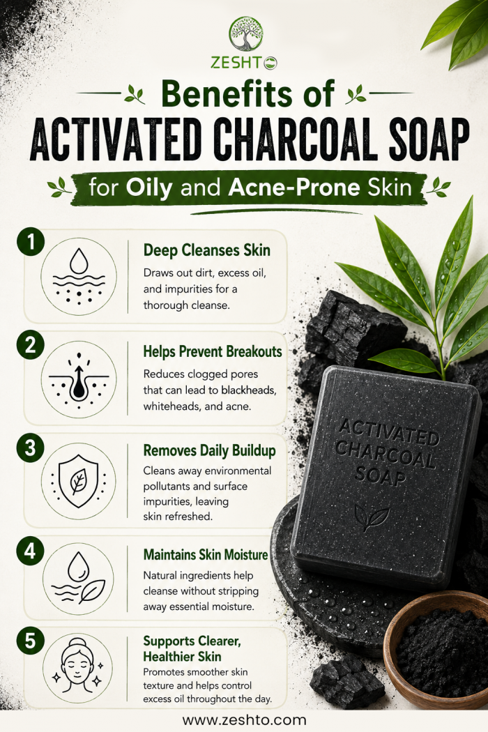 Benefits of Activated Charcoal Soap for Oily and Acne-Prone Skin