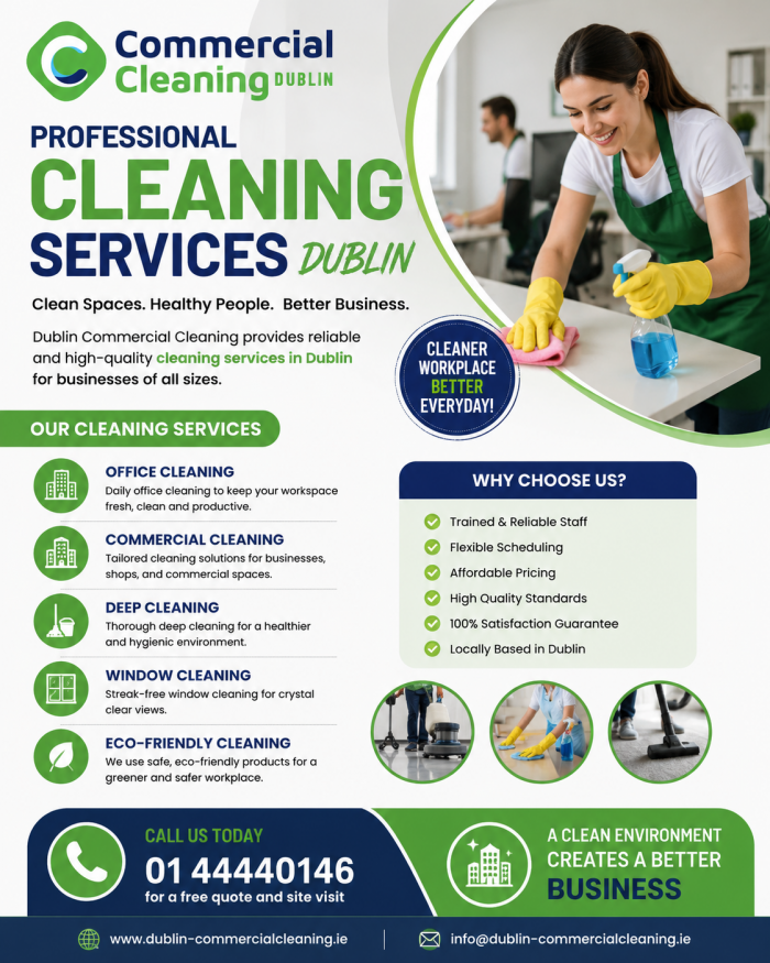 Trusted Cleaning Services Dublin for Offices & Businesses